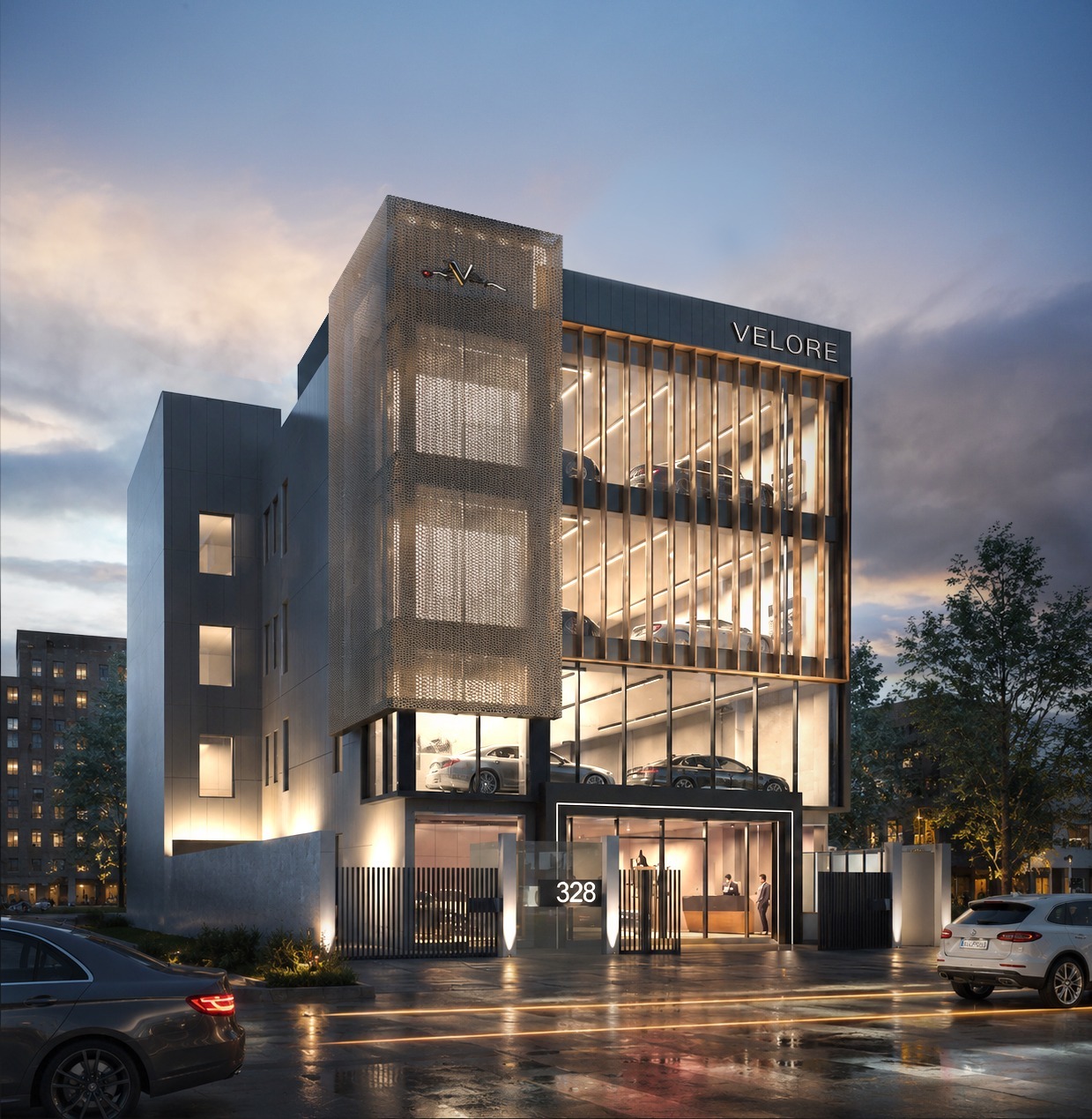 Car showroom Elevation
